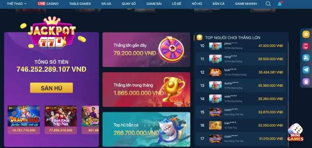 Các trò chơi đa dạng tại Max10